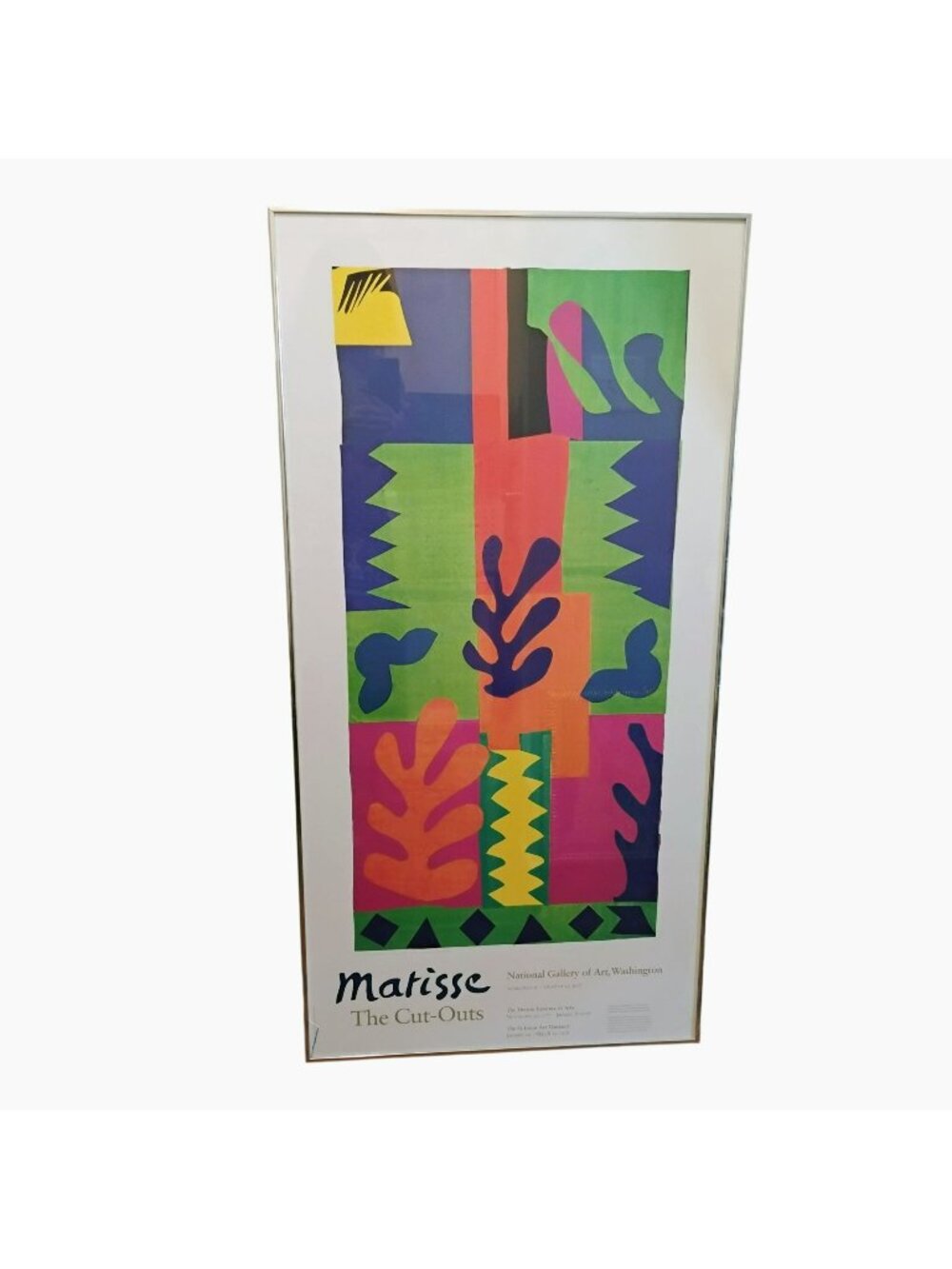 Henri Matisse The Cut-Outs Poster Unframed, Museum Exhibition 1977 Modernist Art